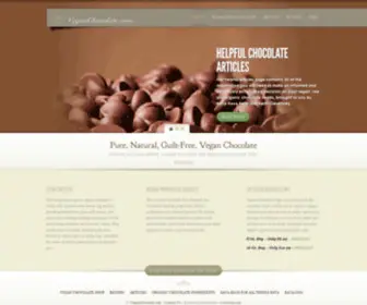 Veganchocolate.com(Vegan Chocolate) Screenshot