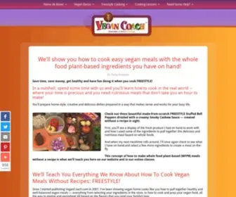 Vegancoach.com(How To Cook Easy Meals) Screenshot
