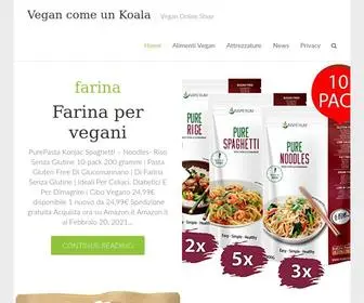 Vegancomekoala.it(Vegan come un Koala) Screenshot