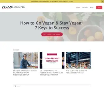 Vegancookingwithlove.com(Vegan Cooking with Love) Screenshot