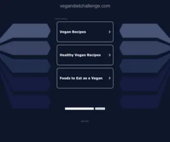 Vegandietchallenge.com(Vegan Diet Challenge) Screenshot