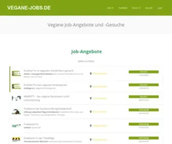 Vegane-Jobs.de(Vegane Jobangebote) Screenshot