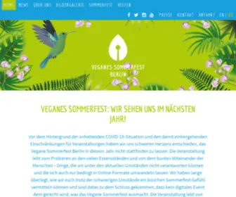 Veganes-Sommerfest-Berlin.de(Veganes Sommerfest Berlin) Screenshot