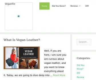 Veganfie.com(The Vegan Experts) Screenshot