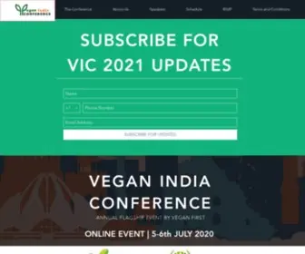 Veganindiaconference.com(Vegan India Conference) Screenshot