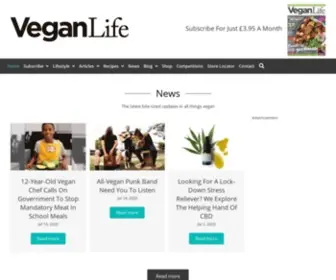 Veganlifemag.com(Vegan Food & Living) Screenshot