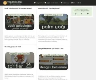 Veganlik.org(Veganlık hakkında doğru bilgiler) Screenshot