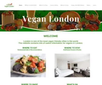 Veganlondon.co.uk(VEGAN LONDON) Screenshot