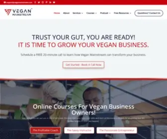 Veganmainstream.com(Vegan Business Support) Screenshot