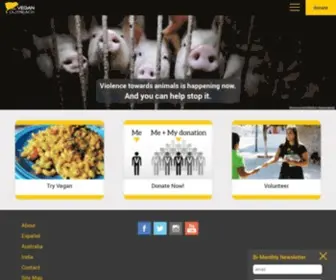 Veganoutreach.org(Vegan Outreach) Screenshot
