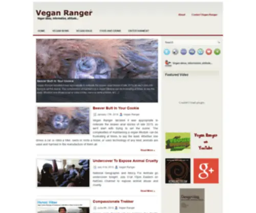 Veganranger.com(Vegan Ranger) Screenshot