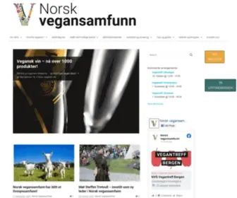 Vegansamfunnet.no(Norsk vegansamfunn) Screenshot