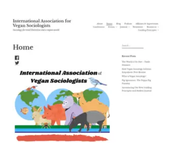 Vegansociology.com(International Association of Vegan Sociologists) Screenshot