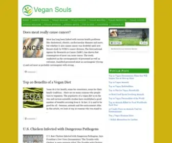 Vegansouls.com(Go Vegan) Screenshot