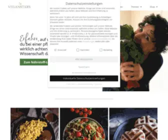Veganstars.net(Gesund.Genussvoll.Rein pflanzlich) Screenshot