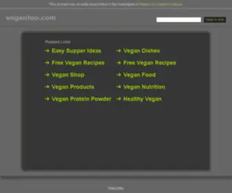 Vegantoo.com(Vegan) Screenshot