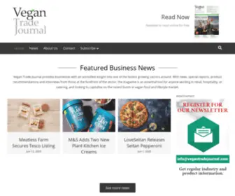 Vegantradejournal.com(Vegan Trade Journal) Screenshot