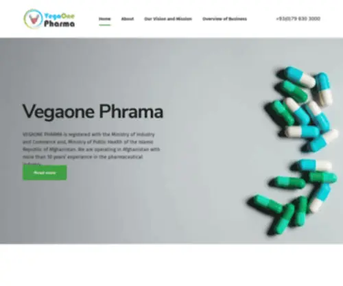 Vegaonepharma.com(We are thinking differently) Screenshot