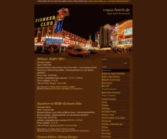 Vegas-Hotels.de(Vegas Hotel Promotions) Screenshot