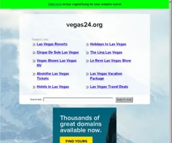 Vegas24.org Screenshot