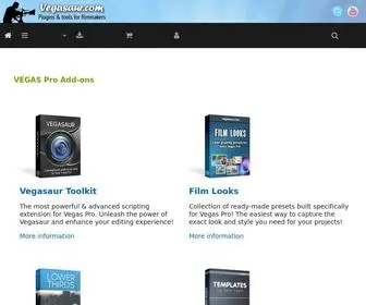 Vegasaur.com(Products for video editors and videographers) Screenshot