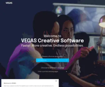 Vegascreativesoftware.com(VEGAS Creative Software) Screenshot