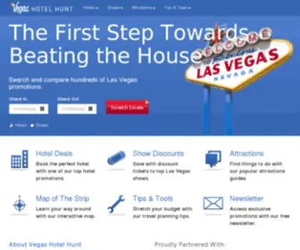 Vegashotelhunt.com(Las Vegas Hotel Deals and Travel Packages) Screenshot