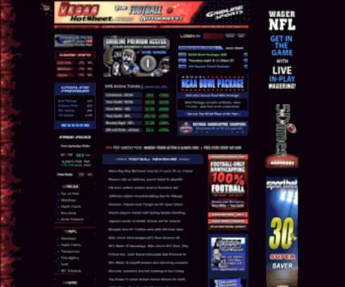 Vegashotsheet.com(Football Handicapping) Screenshot