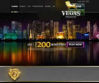 Vegasparadise.com Screenshot