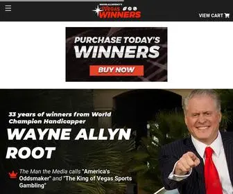 Vegaswinners.com(Wayne Allyn Root's Vegas Winners) Screenshot