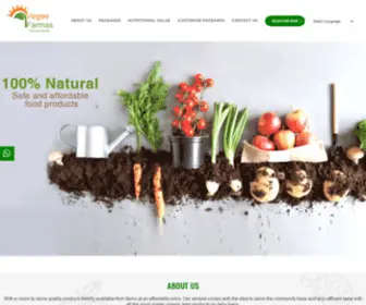 Vegeefarmss.com(Vegee Farmss Farm to Home) Screenshot