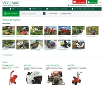 Vegemac.be(Vegemac Professional Garden Equipment) Screenshot