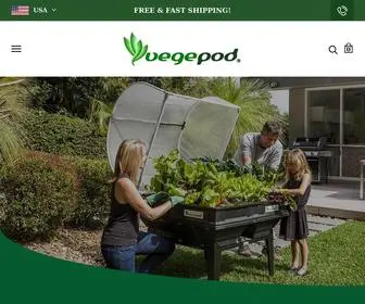 Vegepod.com(Raised Garden Bed Kits) Screenshot