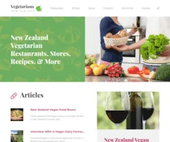 Vegetarians.co.nz(A loving community of compassionate eaters) Screenshot