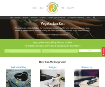 Vegetarianzen.com(Vegetarian Zen) Screenshot