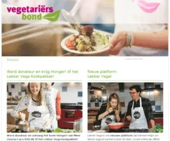 Vegetariers.nl(De Vegetariërsbond) Screenshot