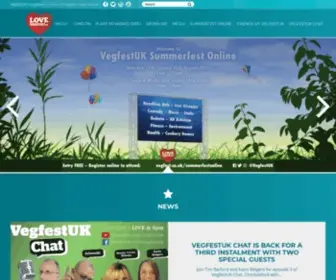 Vegfest.co.uk(The UKs Best Veggie Fayre) Screenshot