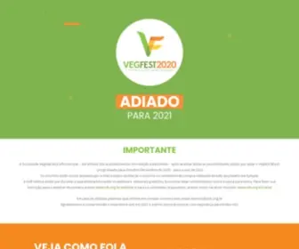 Vegfest.com.br(IX Congresso Vegetariano Brasileiro) Screenshot
