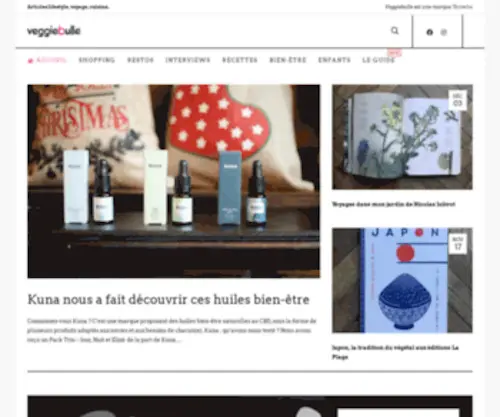 Veggiebulle.fr(Articles lifestyle) Screenshot