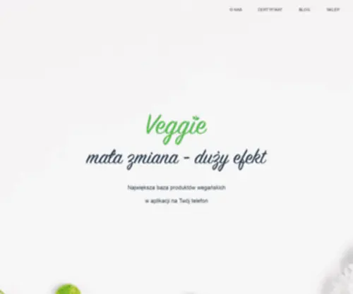 Veggie.com(Wegańska aplikacja) Screenshot