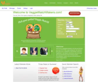 Veggiematchmakers.com(Free Online Dating for Vegans) Screenshot