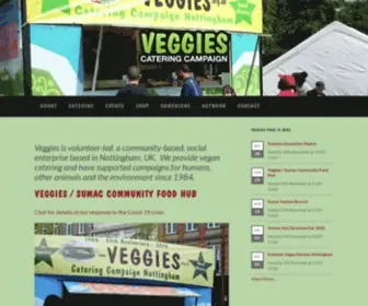 Veggies.org.uk(Vegan Catering Campaign) Screenshot