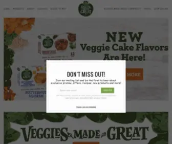 Veggiesmadegreat.com(Veggies Made Great) Screenshot