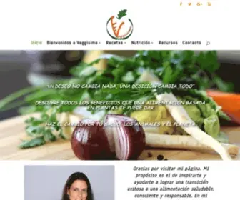 Veggisima.com(Todo sobre nutrición vegetariana y vegana) Screenshot