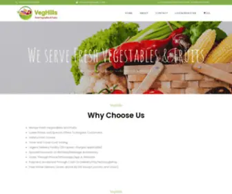 Veghills.com(Fresh Vegetables and Fruits) Screenshot