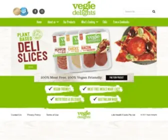 Vegiedelights.com.au(Vegie Delights) Screenshot