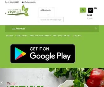 Vegikart.in(Buy Vegetable & Fruits Vegikart Online portal and save big on shopping) Screenshot