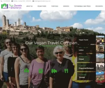 Vegjauntsandjourneys.com(Vegan Tours) Screenshot