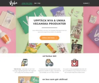 Vegobox.com(UPPTÄCK NYA & UNIKA VEGANSKA PRODUKTER) Screenshot
