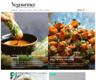 Vegourmet.se(Det medvetna matmagasinet) Screenshot